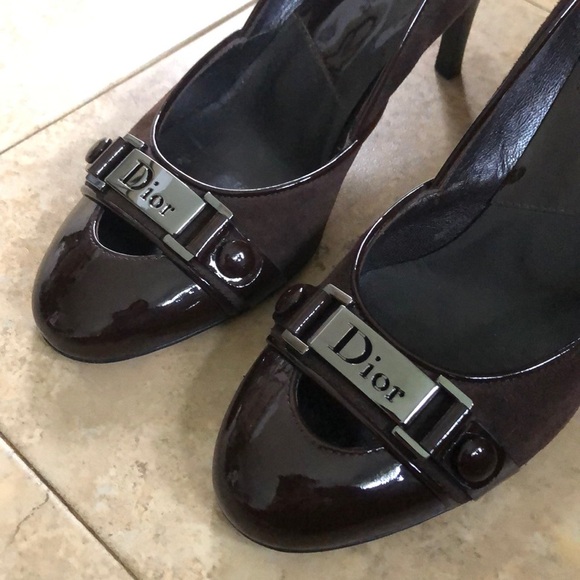 Dior Shoes - Dior Suede Kitten Heels